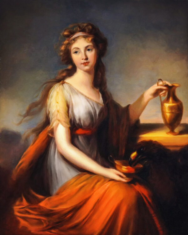 Anna Pitt as Hebe- Elisabeth VigF Le Brun (1755-1842)