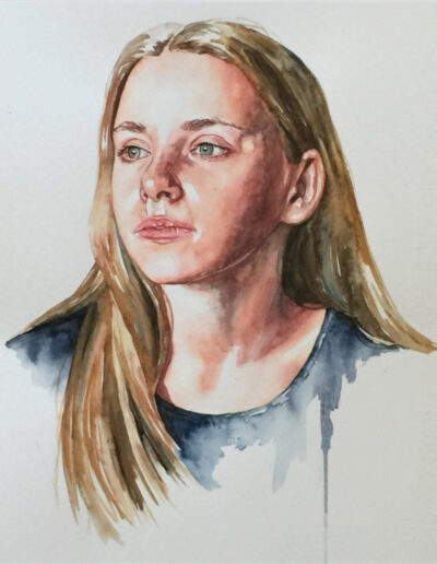 Watercolour Portrait of a girl
