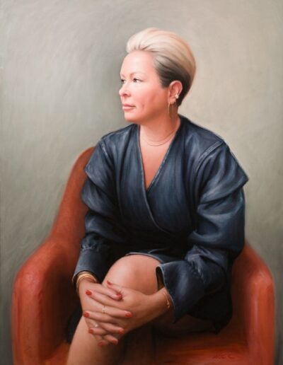 Oil Portrait Older Lady